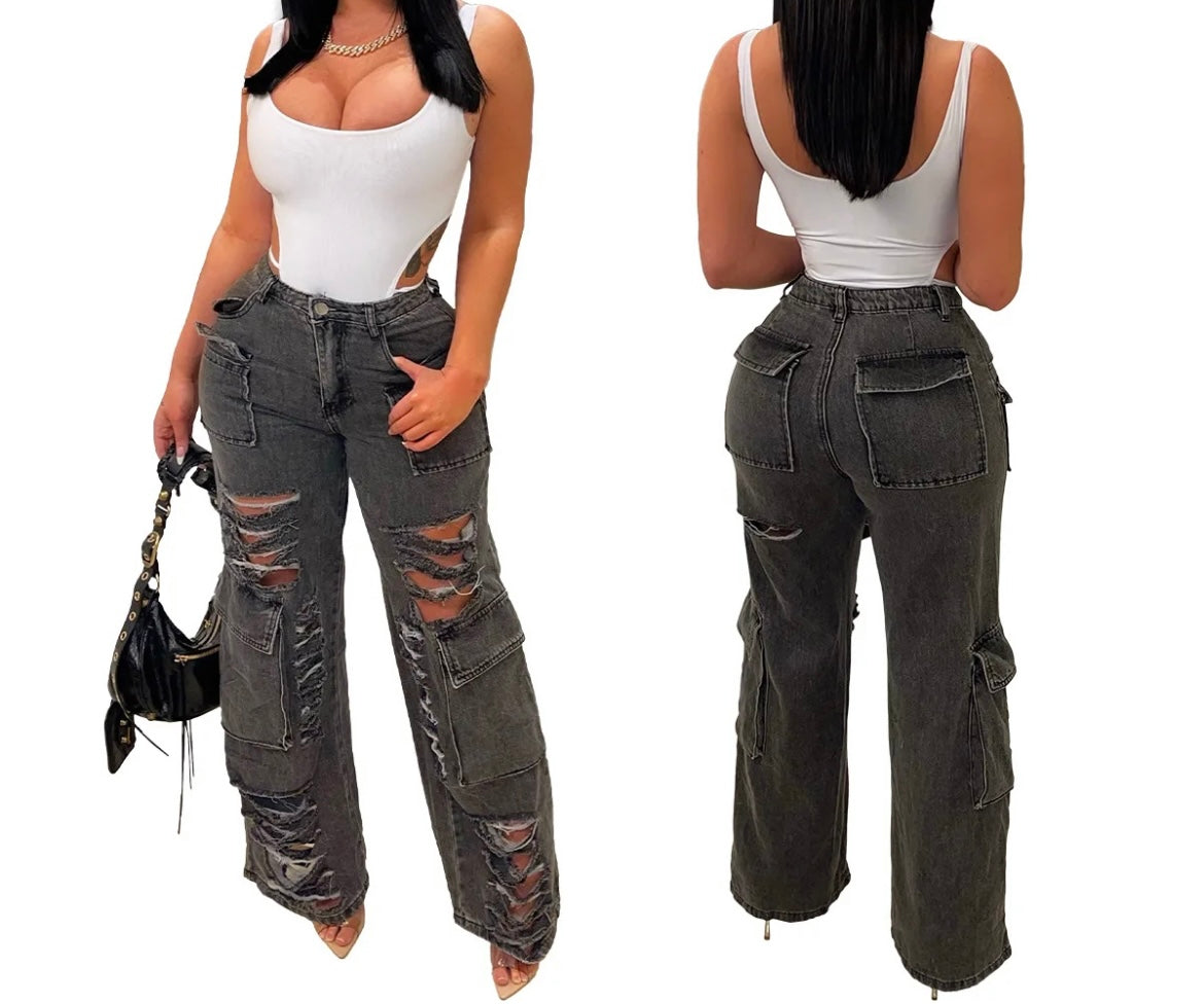 Black Cargo Pants