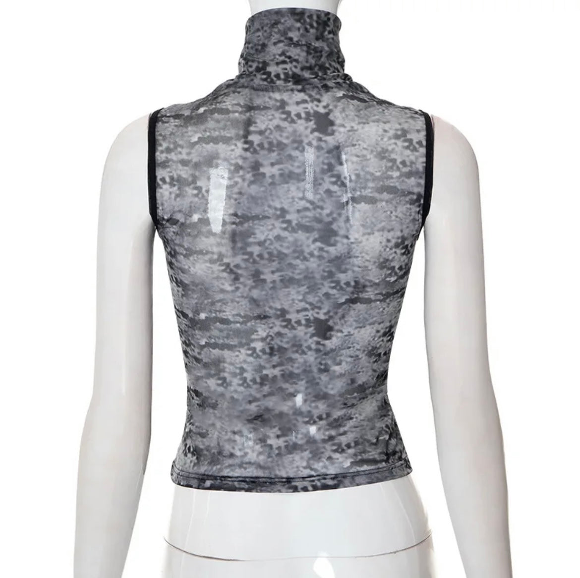 Mesh Face Shirt