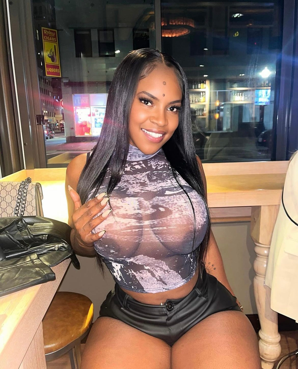 Mesh Face Shirt