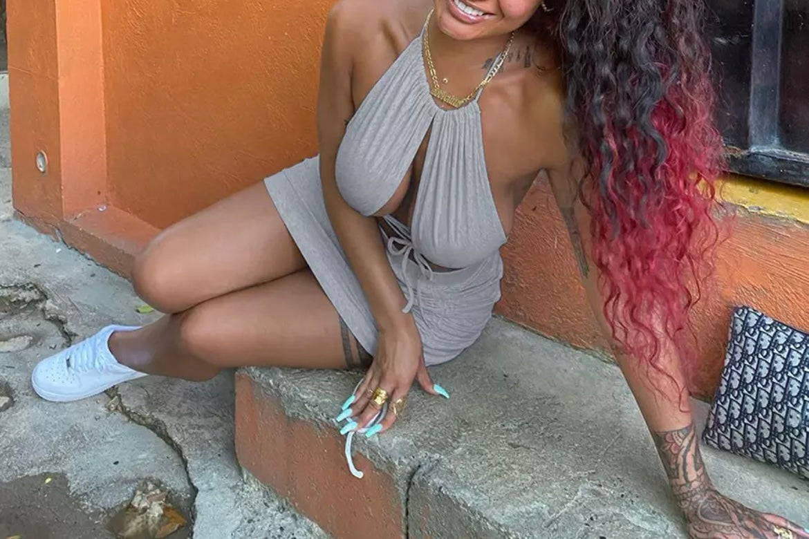 Criss Cross Skirt Set