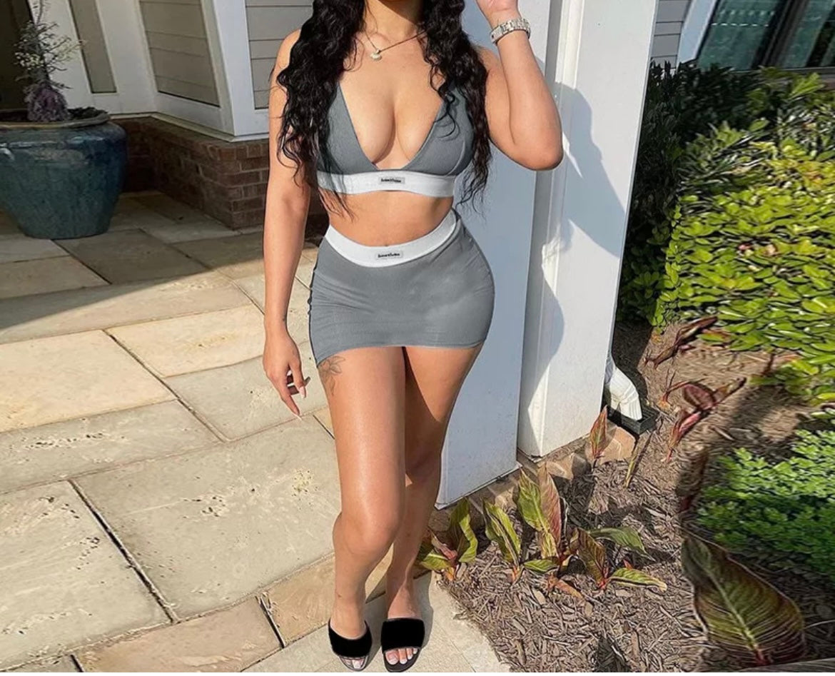 Girls Outside Skirt Set