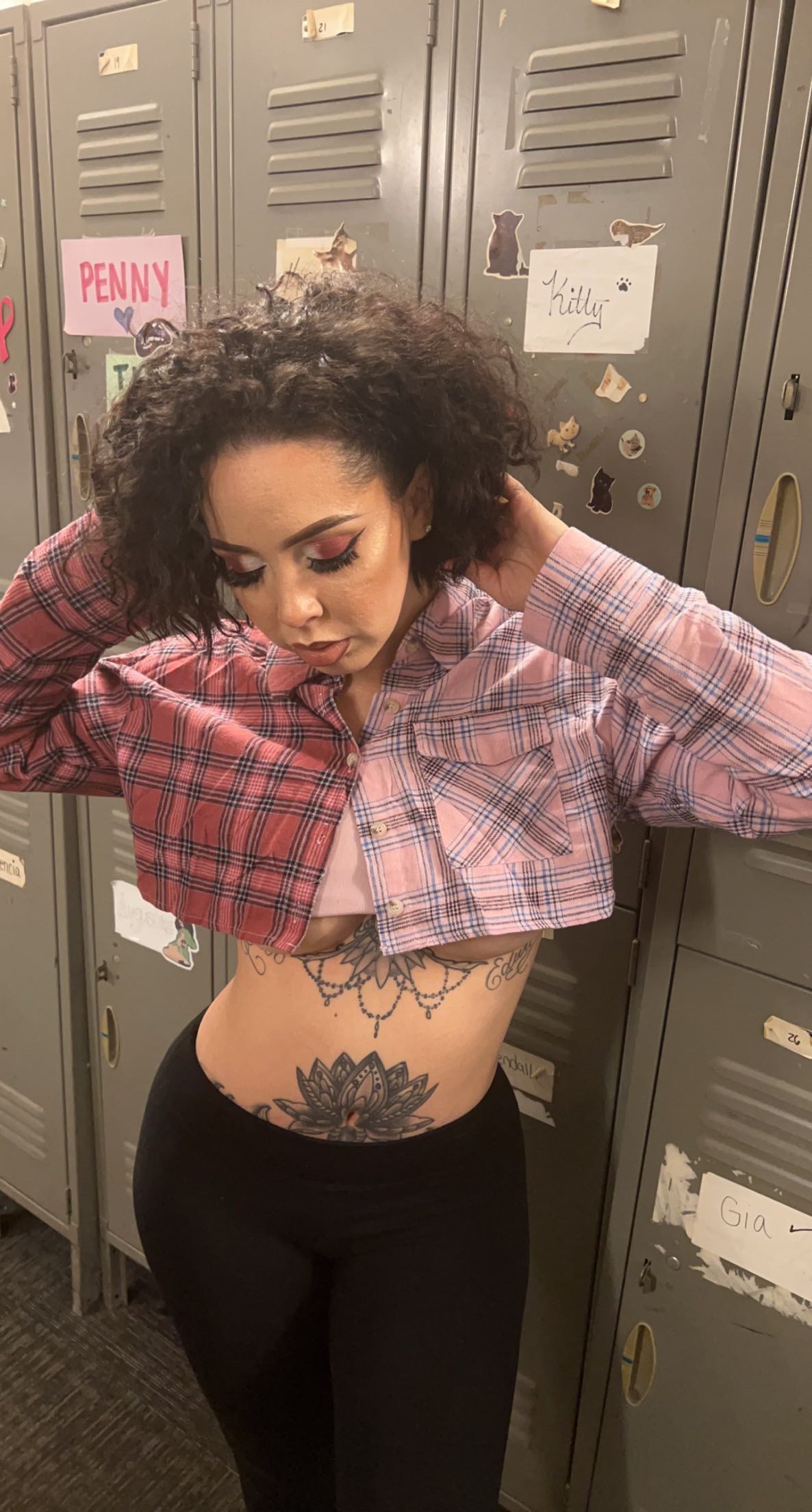 Flannel Crop Top