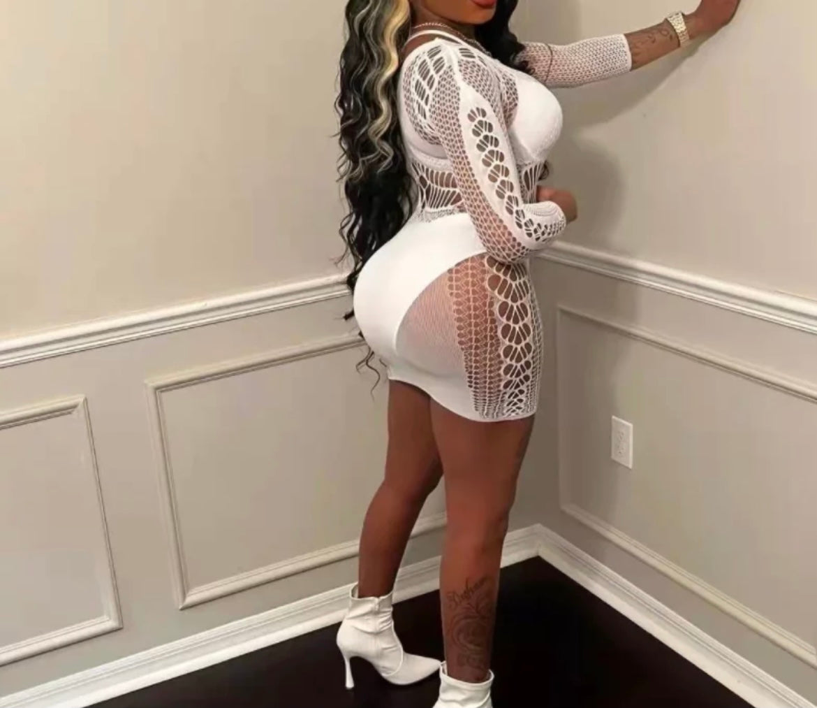 Long Sleeve Lingerie Dress