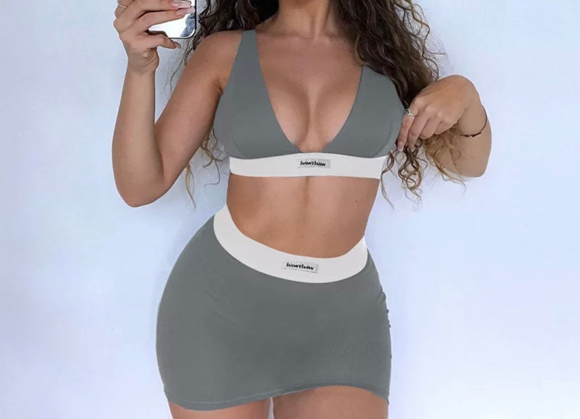 Girls Outside Skirt Set