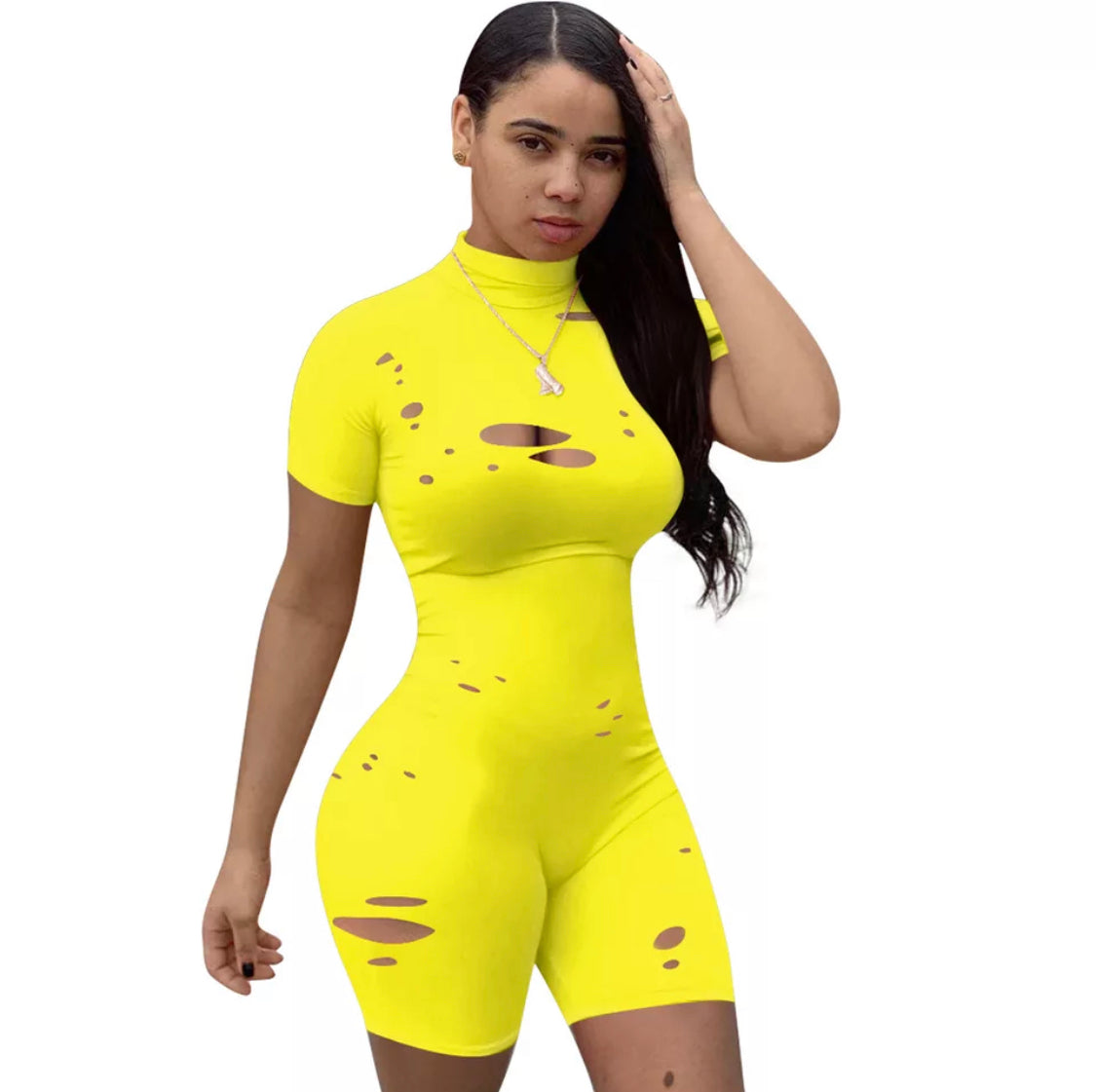 Ripped Short Sleeve One Piece Variety