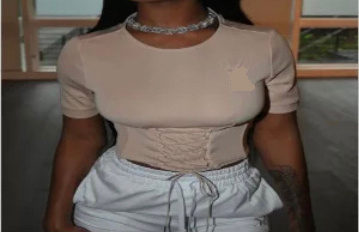 Short Sleeve Tie Up Shirt