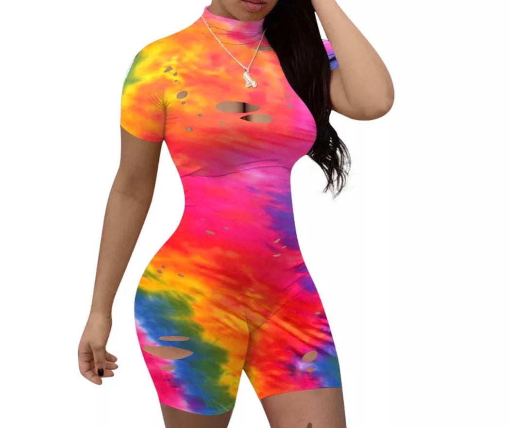 Ripped Short Sleeve One Piece Variety