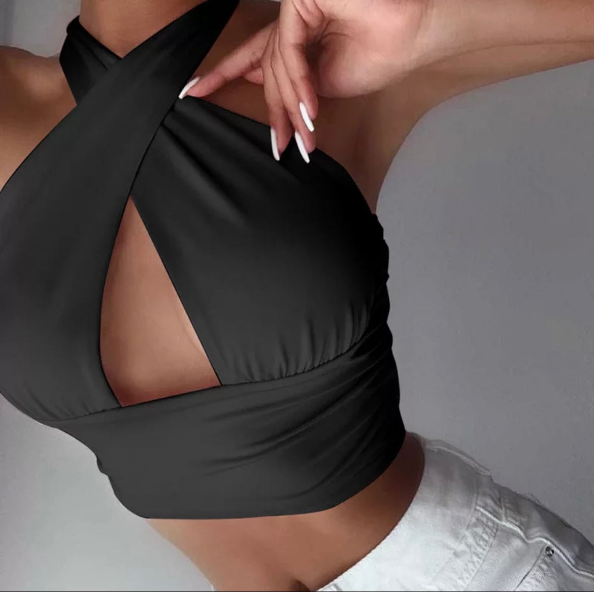Criss Cross Halter Top