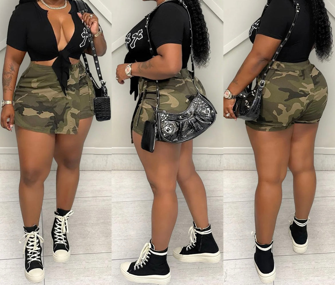 Camouflage Skort